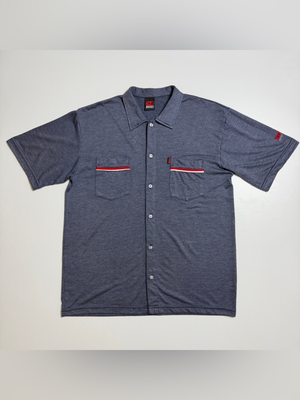 Vintage Diesel Cotton Short Sleeve Buttonup Shirt Mens Large Relaxed Fit Y2K